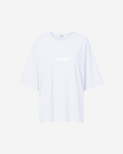 G West Womens Heavyweight Logo Wear Oversized T-Shirt