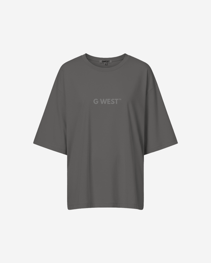 G West Womens Heavyweight Logo Wear Oversized T-Shirt