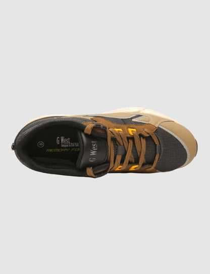 G West Mens Running Shoes - Gwm20009 | Brown