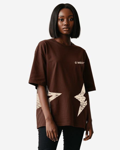 G West Womens Oversized Chicago Arch Logo Tee