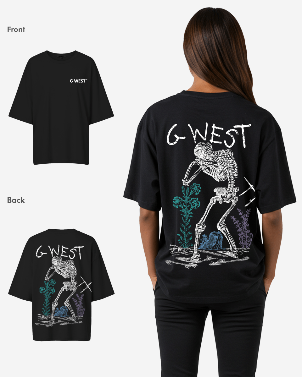 G West Womens Oversized Colors Of Life Tee