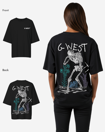 G West Womens Oversized Colors Of Life Tee