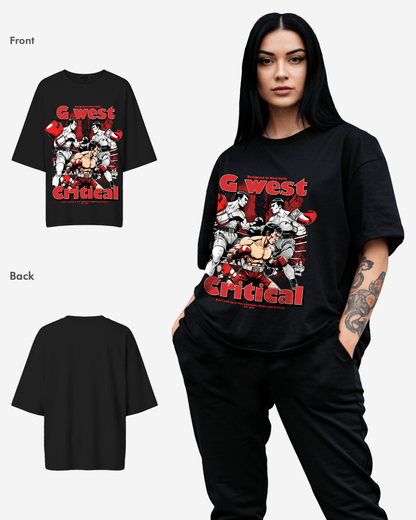 G West Womens Oversized Critical T-Shirt
