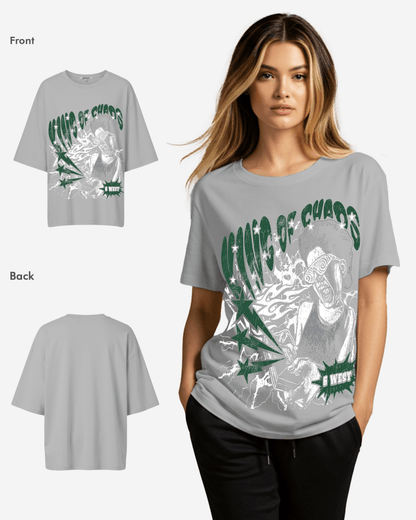 G West Womens Oversized King Of Chaos T Shirt