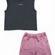 BLACK WASH/PINK