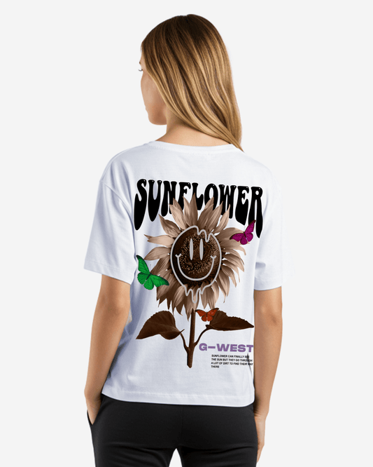G West Womens Work Of Art Oversized Tee