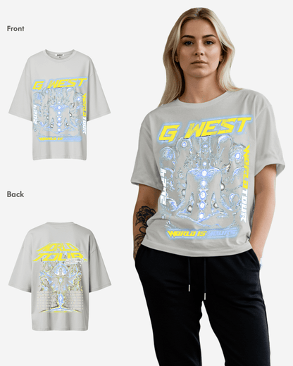 G West Womens World Is Yours Premium Oversized Tee