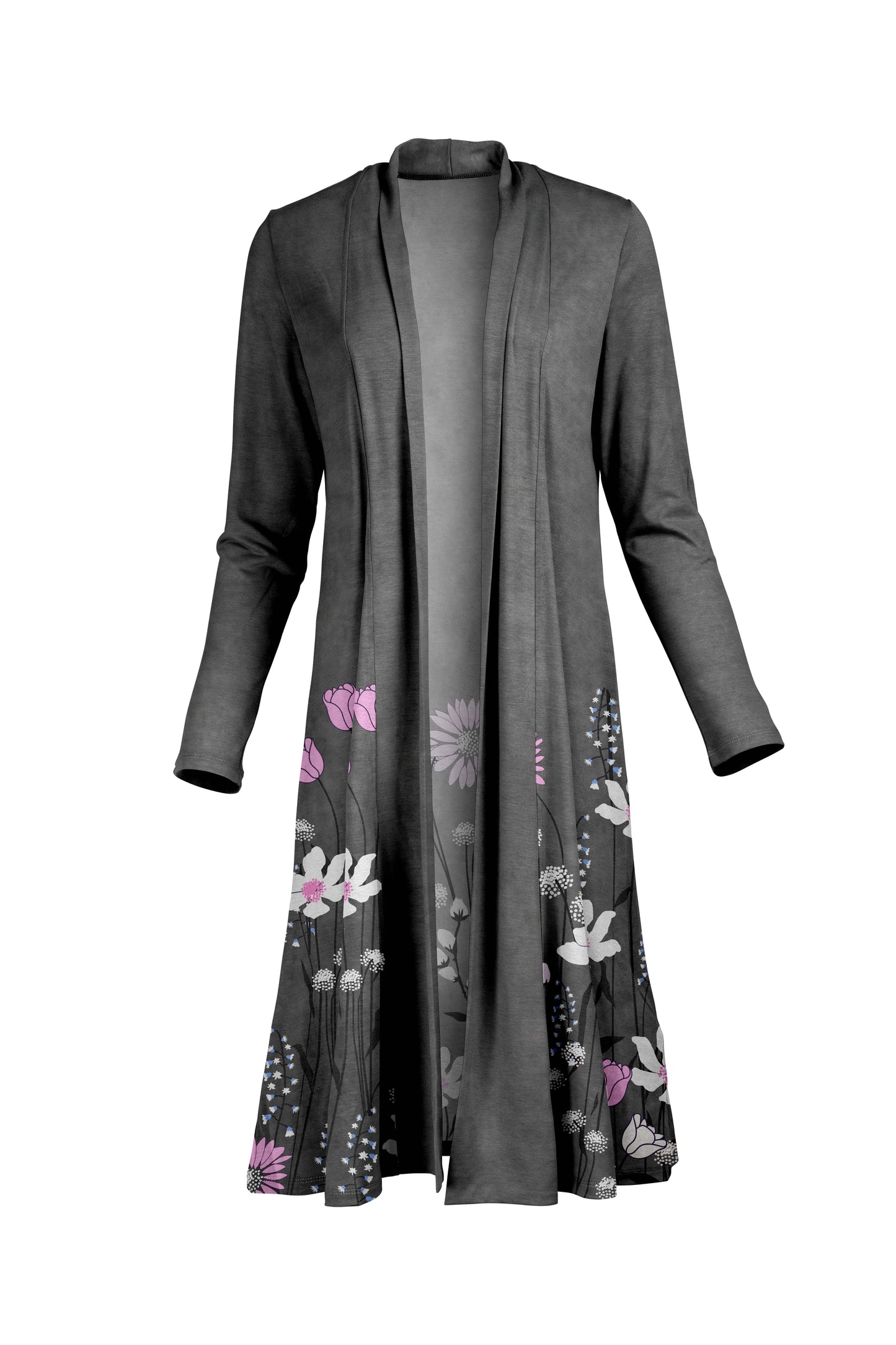 Black Multi Floral Block-