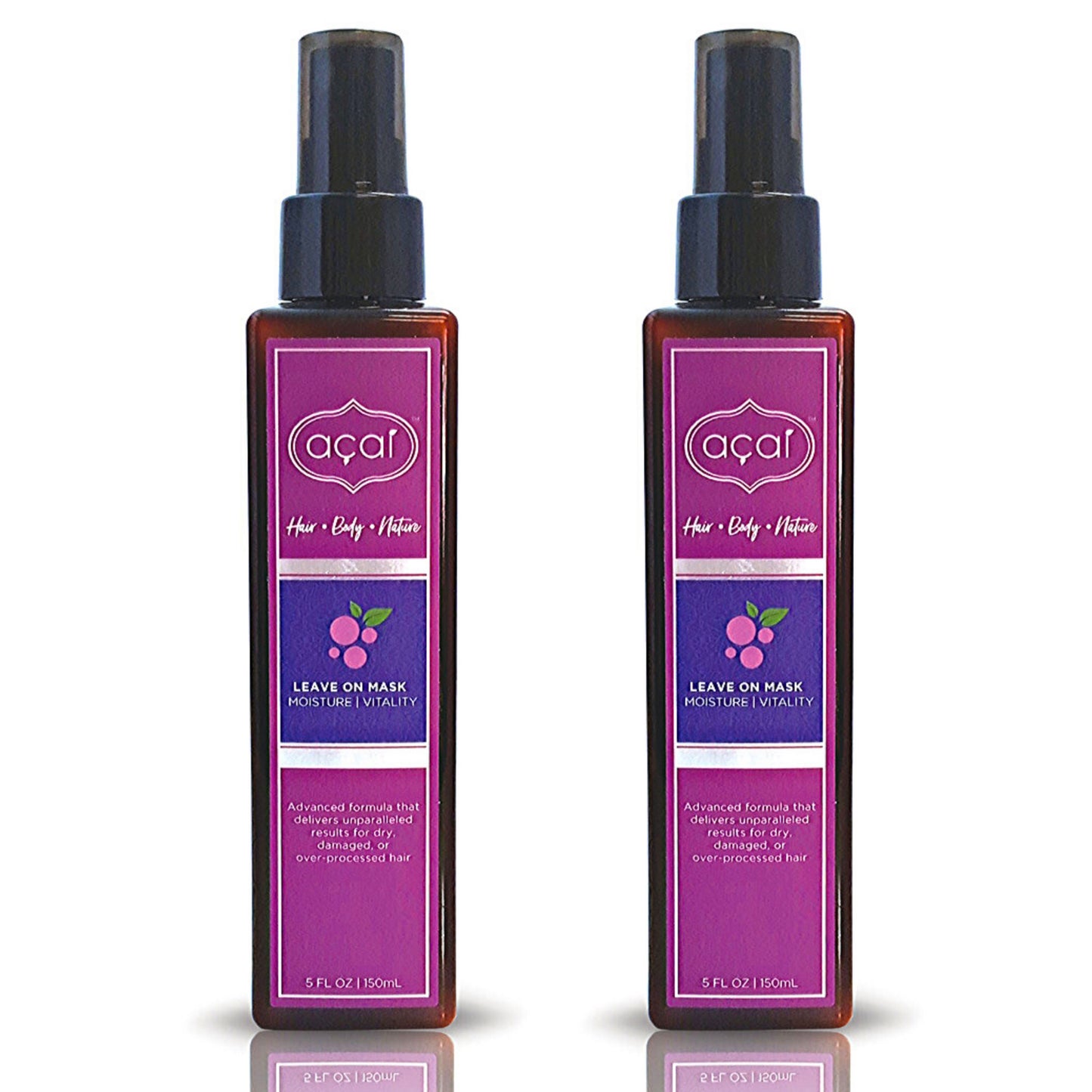 Acai Moisture & Vitality Leave-On Hair Mask - 2-Pack