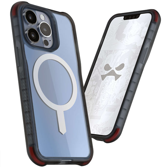 Ghostek Covert Clear Apple 13 Pro Max Case with Magsafe and Anti-Yellowing Protection Slim Phone Covers Supports Mag Safe Accessories Designed for 2021 Iphone 13 Max Pro (6.7 Inch) (Midnight Graphite)