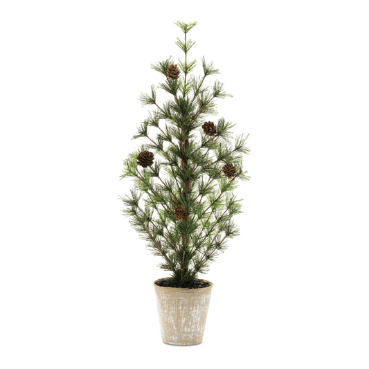 Melrose International Potted Mini Pine Tree 24"H