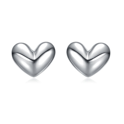 Kids/Teens Minimalist Heart Stud Earrings