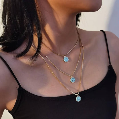 Turquoise / Gold-