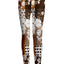 White and Brown Floral and Polka Dot