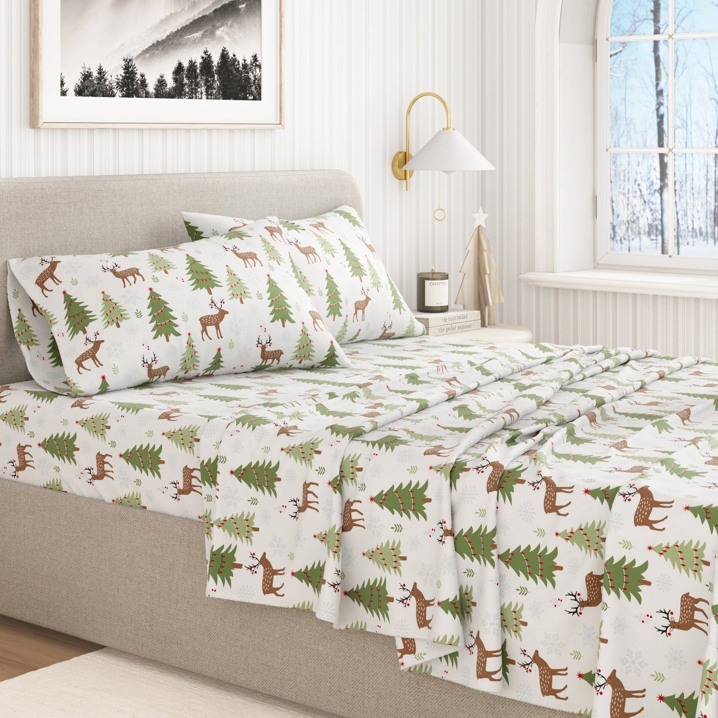 100% Turkish Cotton Flannel Sheet Sets - Boulder Collection