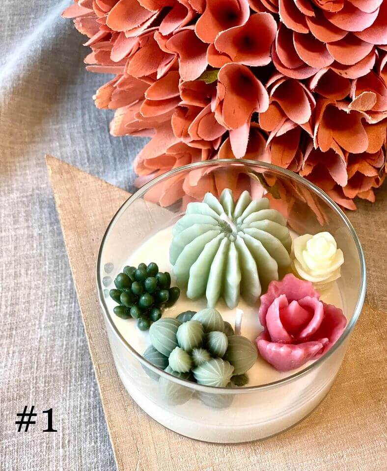 Garden Escape scented soy wax candle