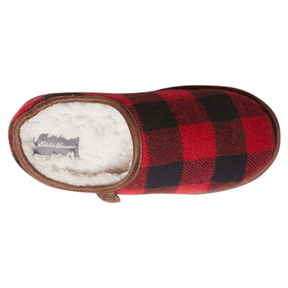 Eddie Bauer Womens Hoilday PJ Clog (Buffalo Check, Medium)