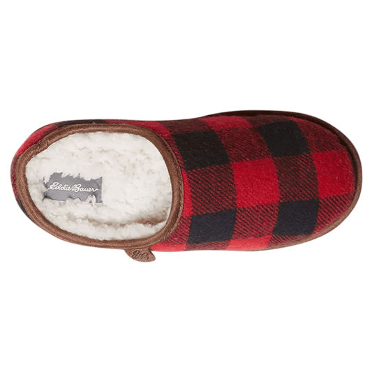 Eddie Bauer Womens Hoilday PJ Clog (Buffalo Check, Medium)