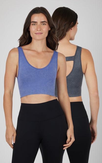 2 PK Stone Wash Bra Tank -Our Stone Story