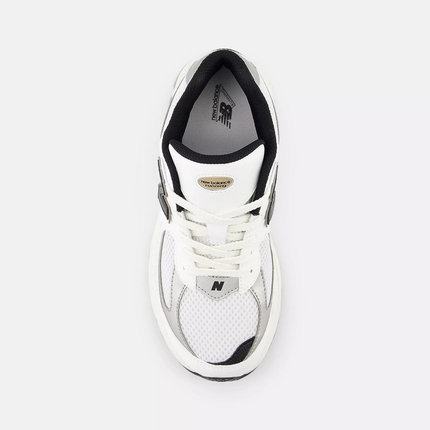 New Balance Grade School 2002r White Black Gold