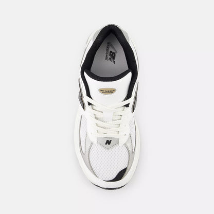 New Balance Grade School 2002r White Black Gold