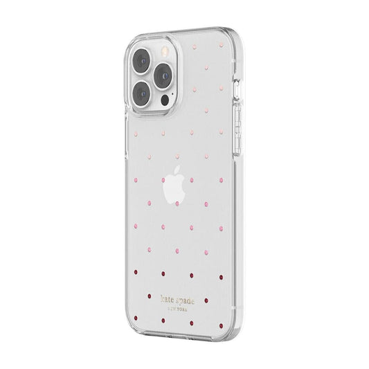 Kate Spade Iphone 6.7 Ombré Pin Dot Pink/Clear