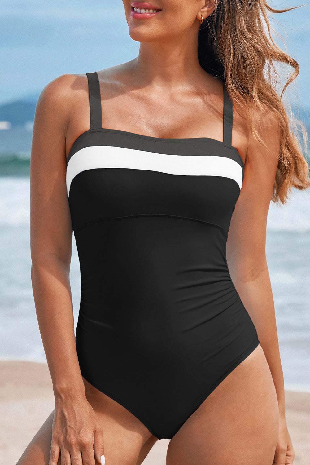 Rowan Straps One Piece Swimsuit - Black / L - 12/14