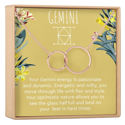 Gemini Zodiac Gift Necklace