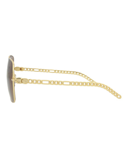 Gucci Square-Metal Frame Sunglasses