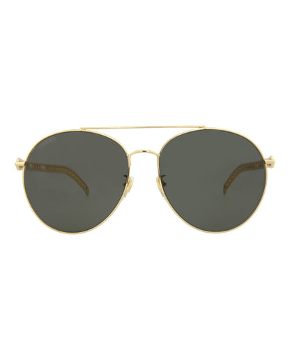 Gucci Round-Metal Frame Sunglasses