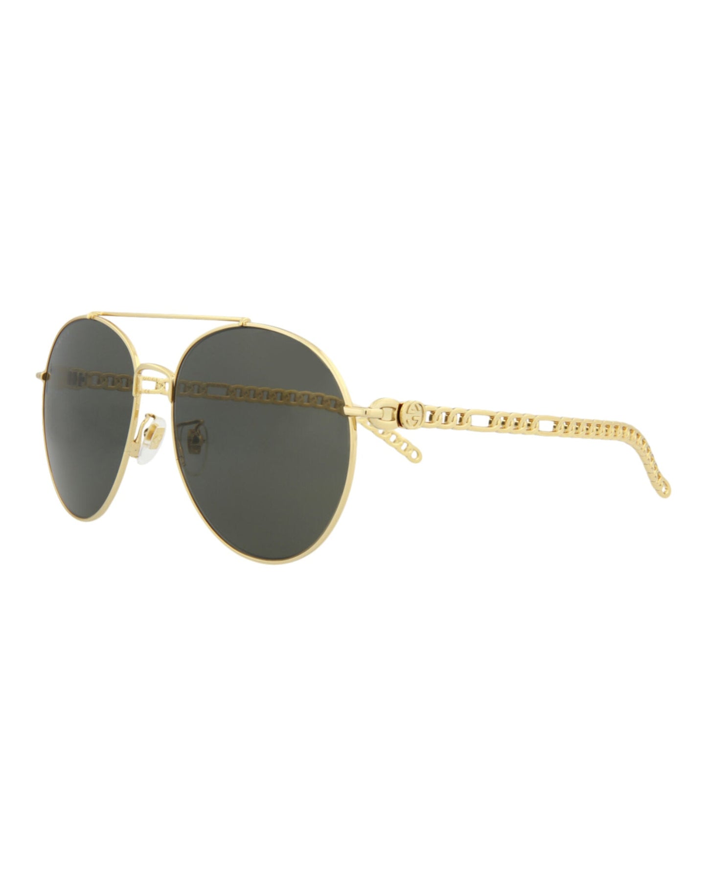 Gucci Round-Metal Frame Sunglasses