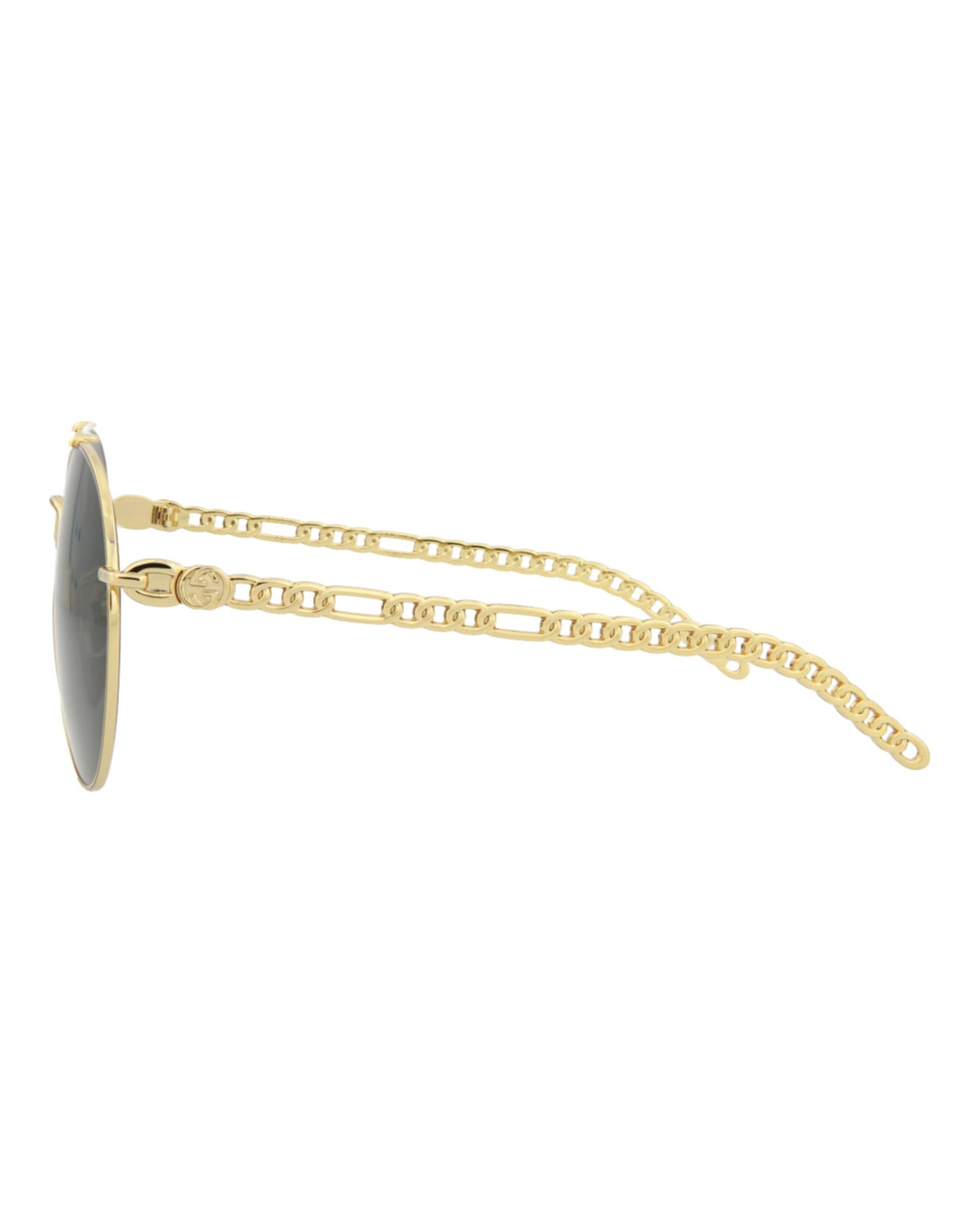 Gucci Round-Metal Frame Sunglasses