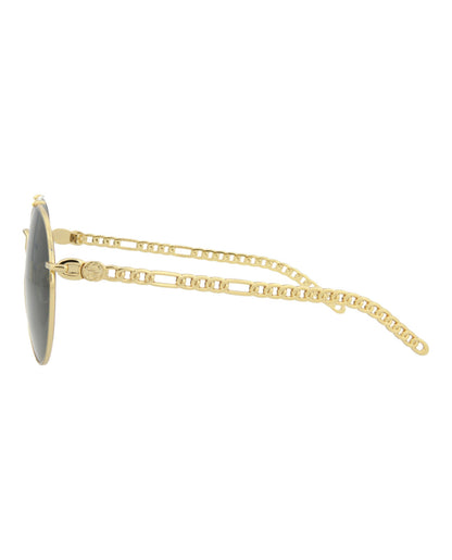 Gucci Round-Metal Frame Sunglasses