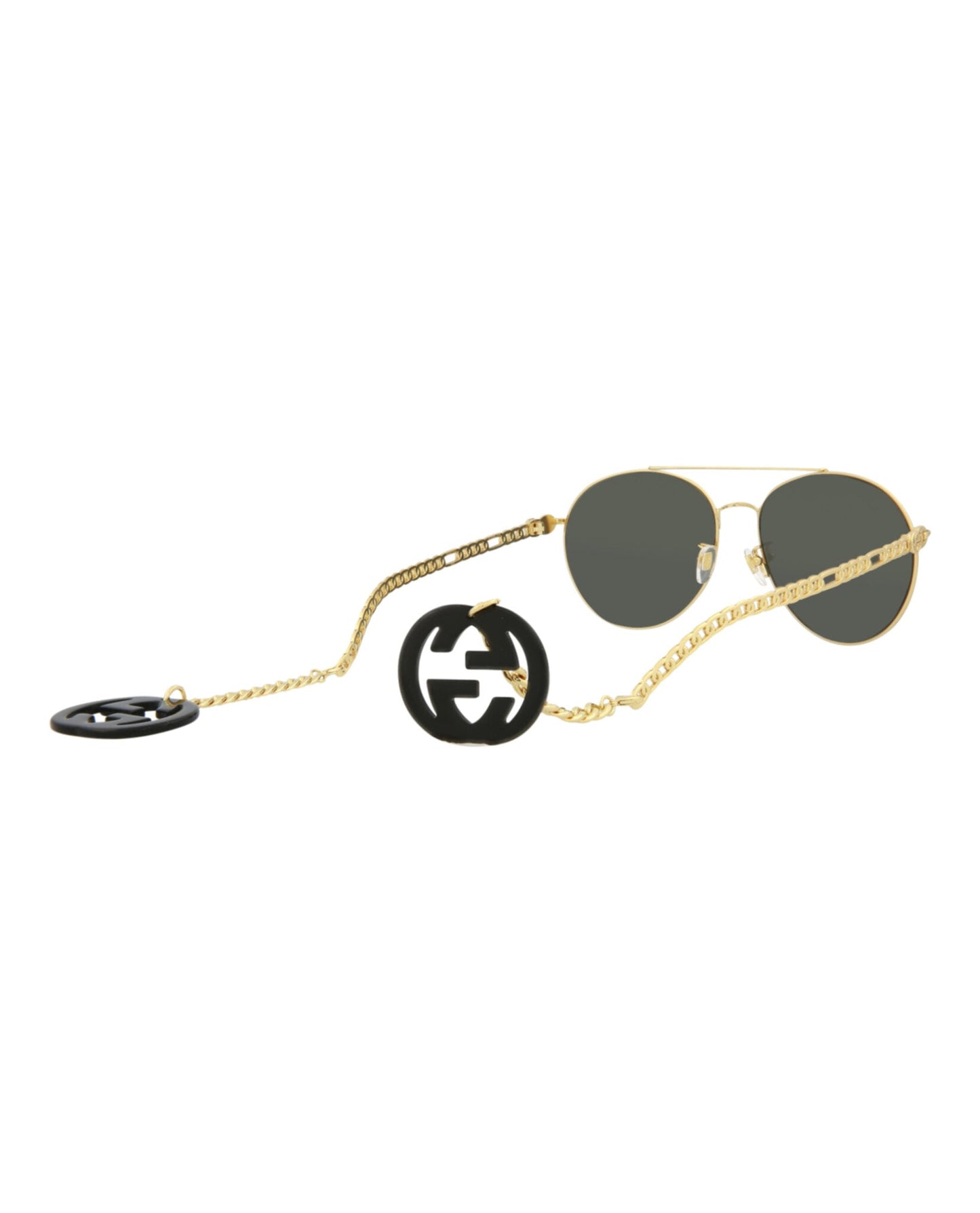 Gucci Round-Metal Frame Sunglasses