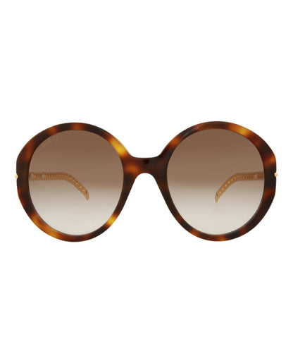 Gucci Round-Acetate Frame Sunglasses