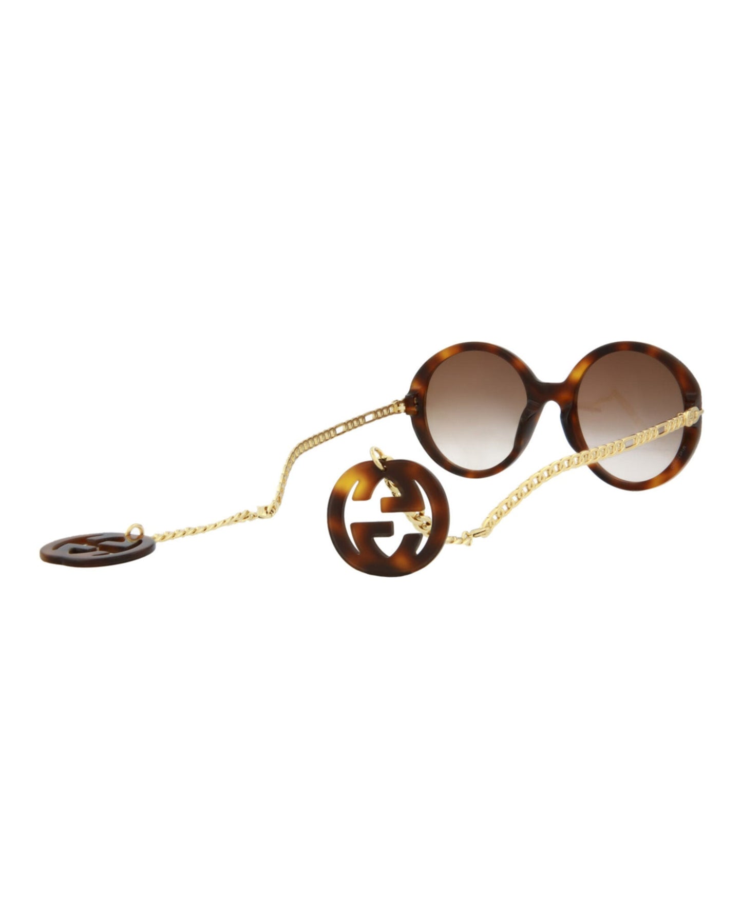 Gucci Round-Acetate Frame Sunglasses