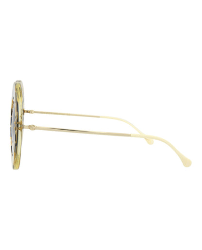 Gucci Round-Acetate Frame Sunglasses