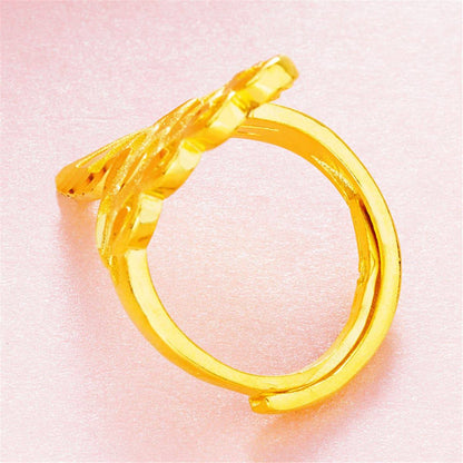Goldtone Phoenix Bypass Ring
