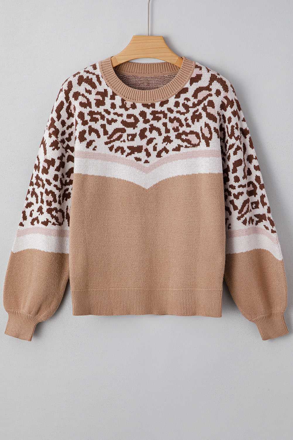 Eliana Block Knit Baggy Sweater