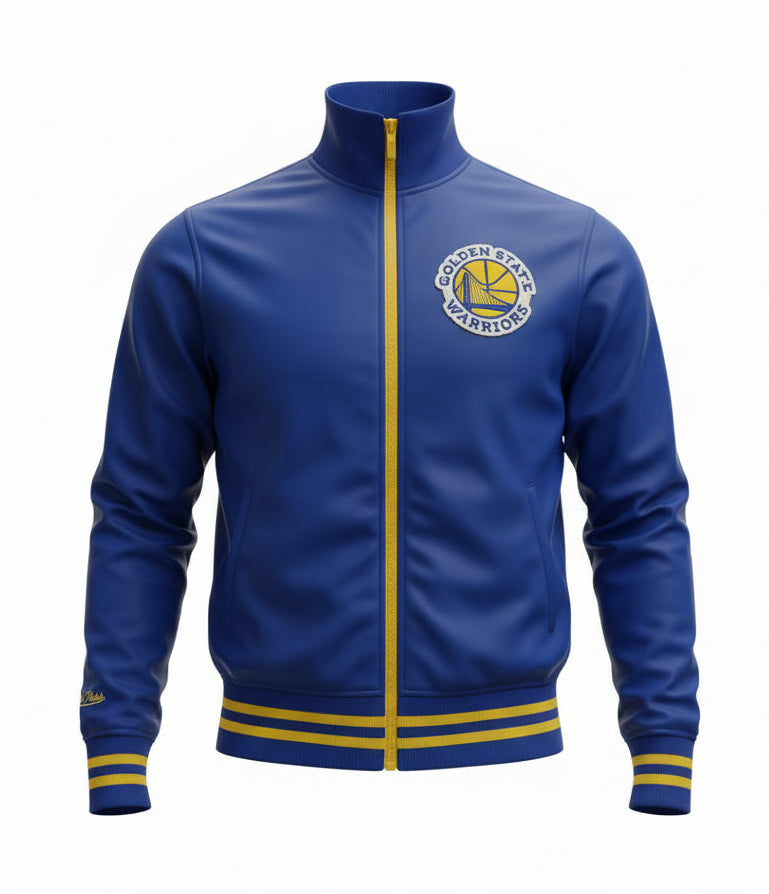 Mitchell & Ness Women's NBA Golden State Warriors Wotrack Jacket Full Zip