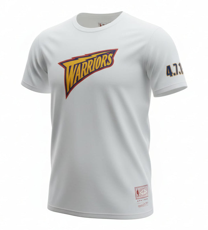 Mitchell & Ness Men's NBA Golden State Warriors We Believe Logo 4.7.19 T-Shirt