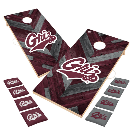 Montana Grizzlies 2x4 Solid Wood Cornhole Game