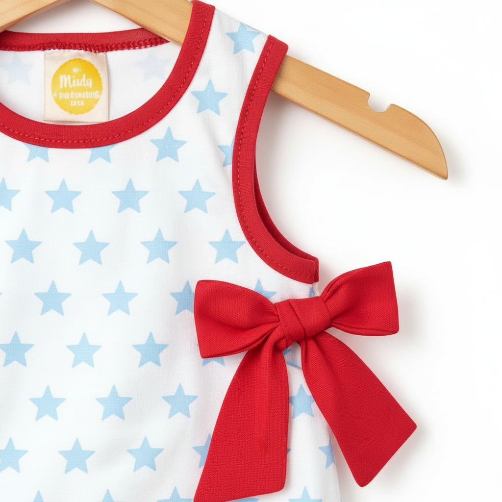 Red, White, and Stars Bloomer Set