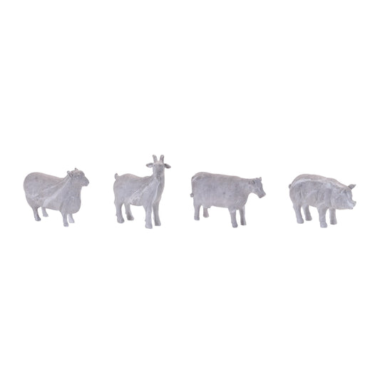 Melrose International Distressed Farm Animal Figurine (Set of 4)