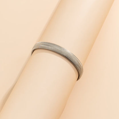 Silvertone Snake Chain Bracelet