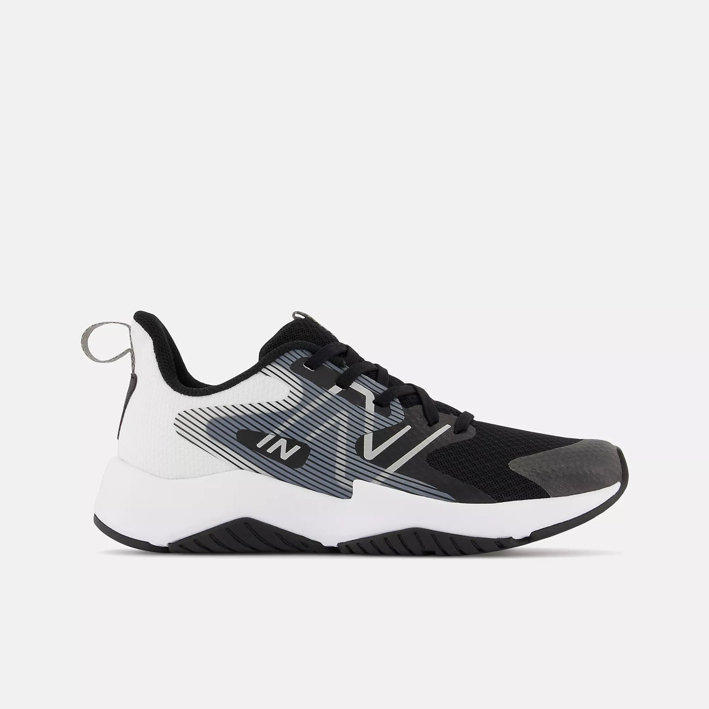 New Balance Grade School Rave Run V2 Black White Extra Wide