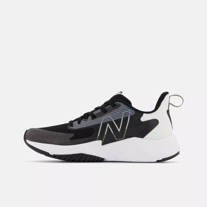 New Balance Grade School Rave Run V2 Black White Extra Wide