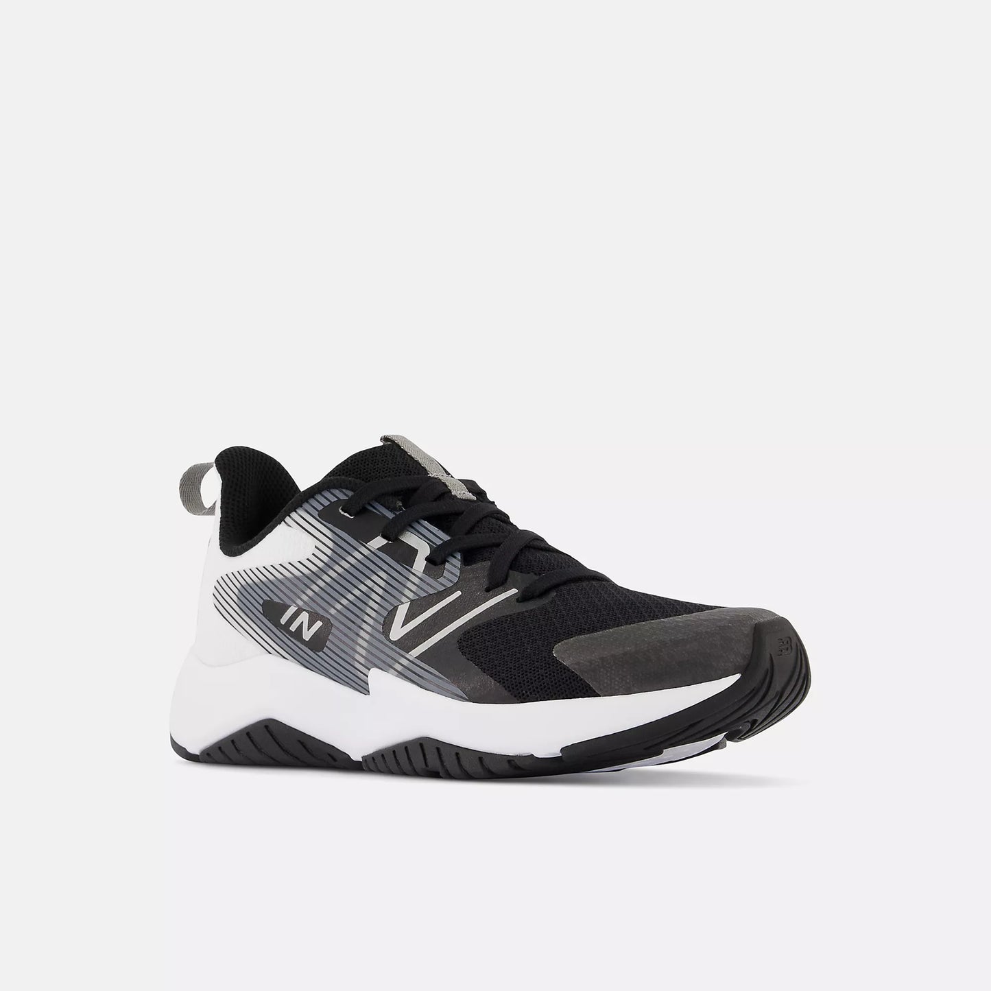 New Balance Grade School Rave Run V2 Black White Extra Wide