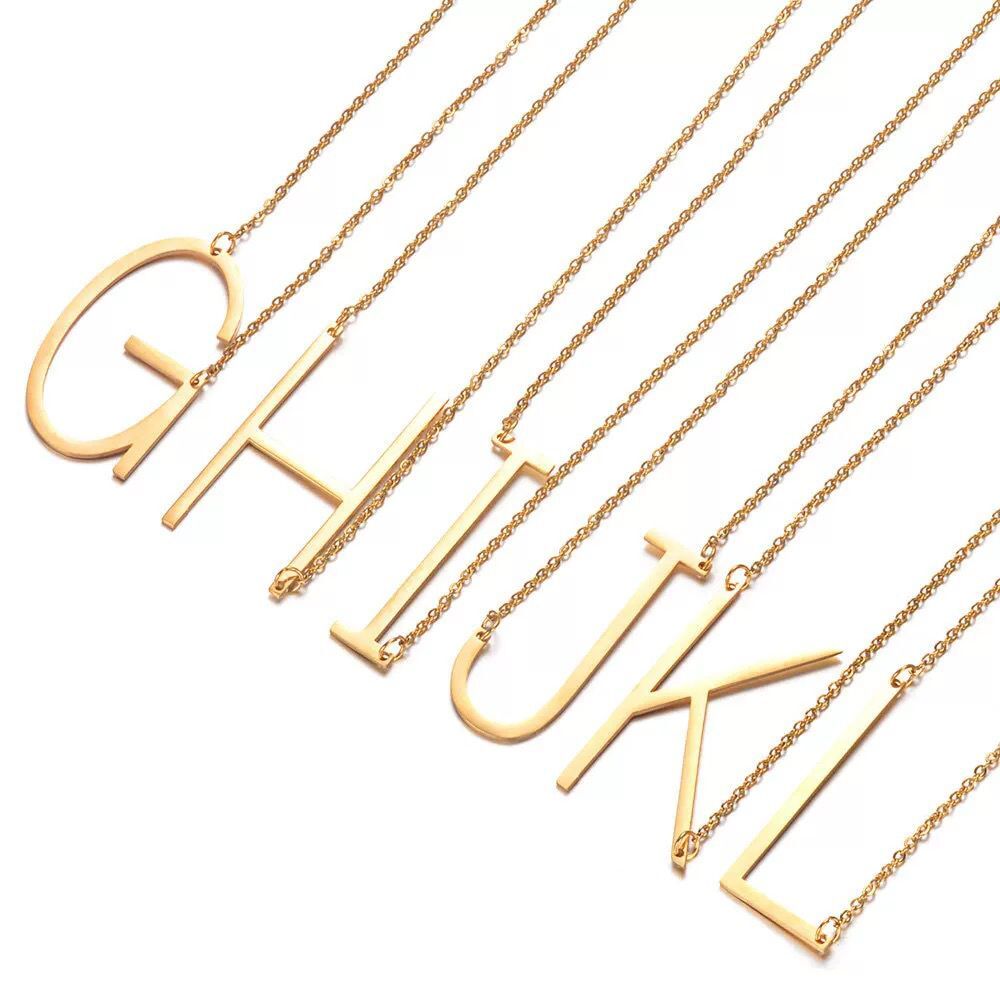 Mint & Lily Statement Initial Necklace