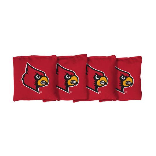 Louisville Cardinals Corn-Filled Cornhole Bags (4-Pack)